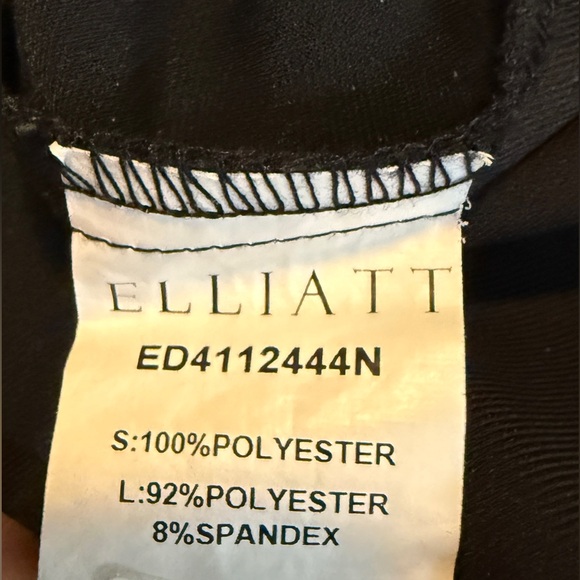 Elliatt Black Jillian Mini Dress with Floral Flowers Accent Large Retail $250 - Picture 9 of 9